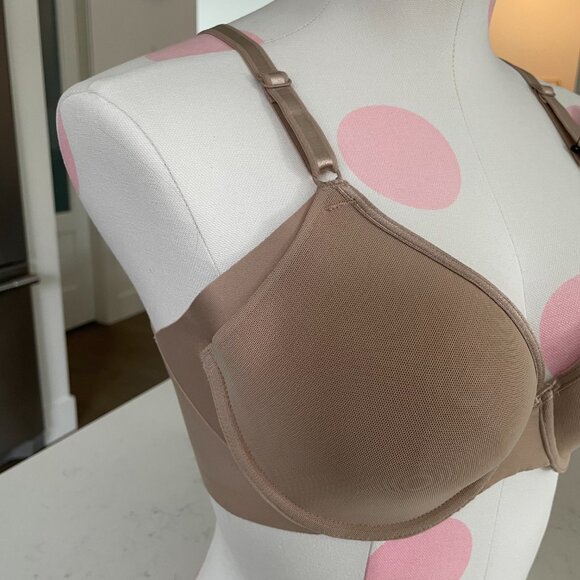 Warner's No Side Effects Collection Underwire Nylon T Shirt Bra Taupe 34C NWT - Picture 2 of 11